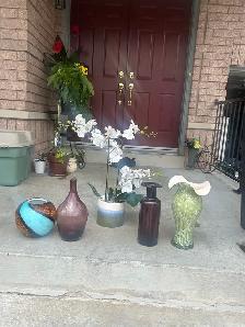 Artificial Orchid Plant and Four Vase - Photo 2