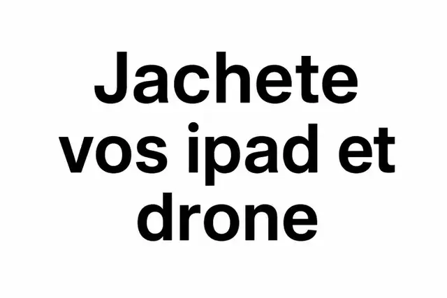 Jachete Vos ipad vos drone et camera gopro