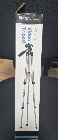 VIVITAR 50' PHOTO & VIDEO TRIPOD – 3-WAY PAN HEAD – NEW SEALED - Photo 3