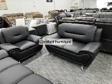 Leather 3pc sofa set new - Photo 3