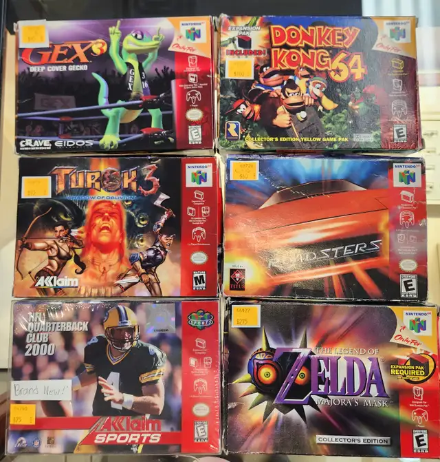 Nintendo 64 N64 Games: Donkey Kong, Zelda, Pokemon, Turok, Gex..