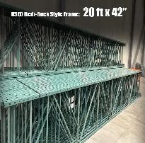 USED 20' x 42' Redirack Uprights Frames Pallet Racking
