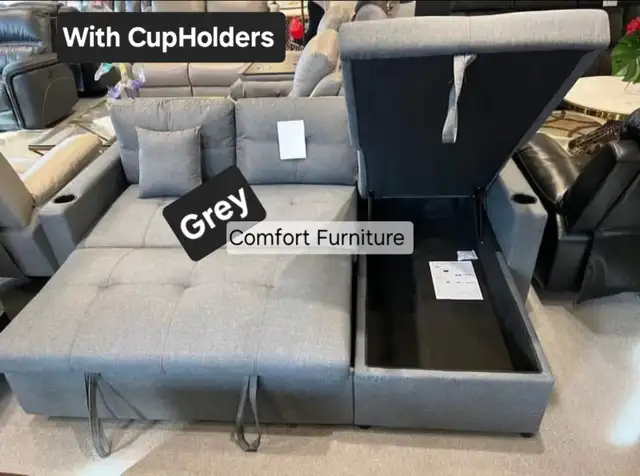 Sofa-bed brand new reversible chaise