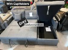 Sofa-bed brand new reversible chaise