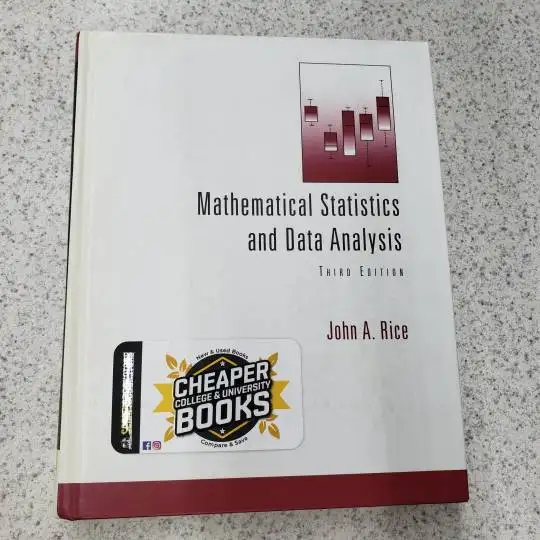 Mathematical Statistics and Data Analysis 3E Rice 9780534399429