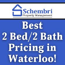 BEST 2B2B APARTMENT PRICE IN WATERLOO! NEAR WLU/UW/CC!