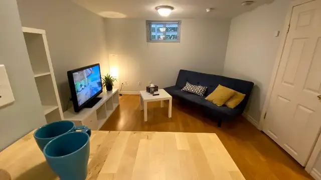 Furnished basement utilities included great location