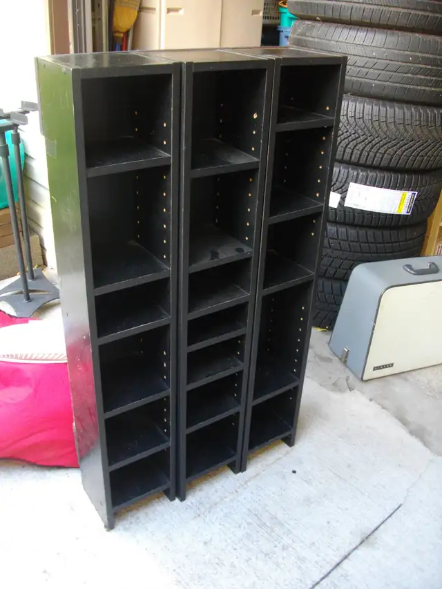 3 SMALL SHELVE UNITS $5 EACH