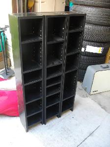 3 SMALL SHELVE UNITS $5 EACH