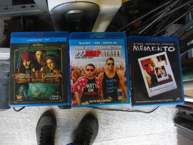 3 BLUERAY DVDS