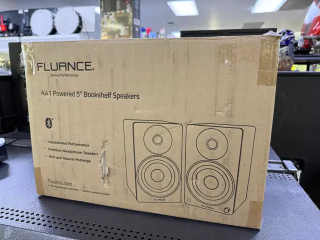 Fluance Ai41 Powered 5" Bookshelf Speakers - NEW