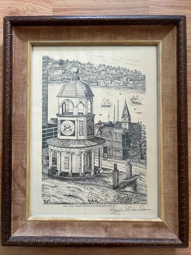 THE OLD TOWN CLOCK BY Lloyd Knowlan – 1960s