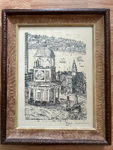 THE OLD TOWN CLOCK BY Lloyd Knowlan – 1960s