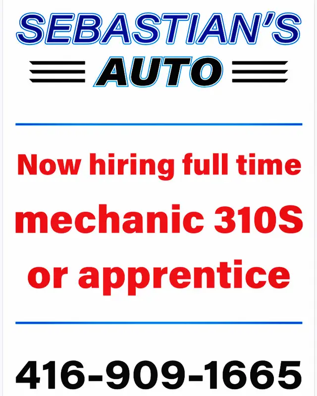 Full time mechanic technician