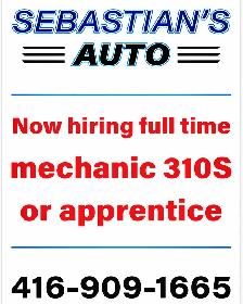 Full time mechanic technician