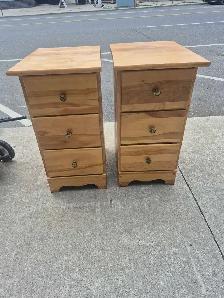 Bedside dressers hand made maple - Photo 7