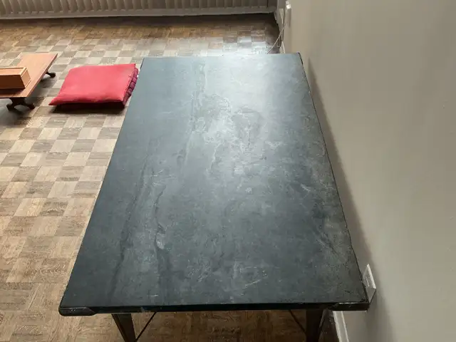 Blue soapstone finished slab
