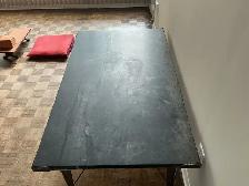 Blue soapstone finished slab