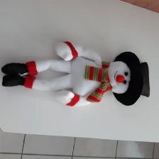 GRAND TOUTOU NEUF BLANC NOIR ROUGE VERT 14'HAU SUPER-DOUX $10.00 - Photo 2