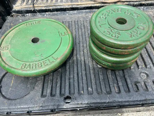 110 pounds of steel weights