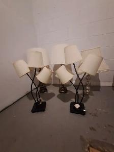 5 TABLE LAMPS $20