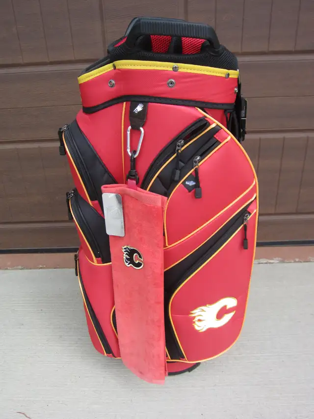 NEW FLAMES or LEAFS CART BAG   STAND BAG
