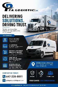 PTA LOGISTICS- DELIVERY AND PICK UP SERVICES.
