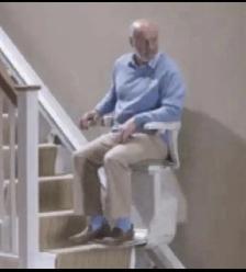 Stairlift for Elderly Swivel Rotates Foldable
