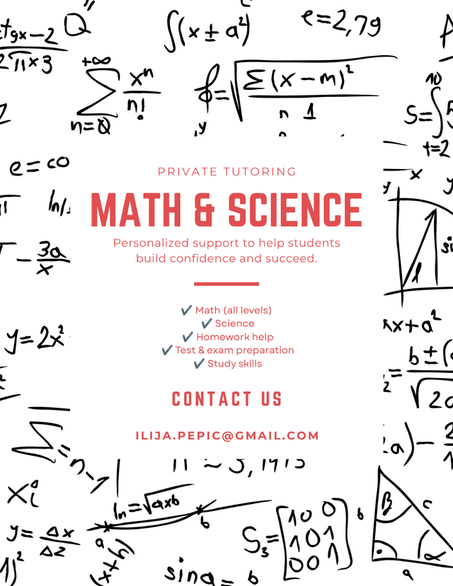 High School Math and Science Tutoring