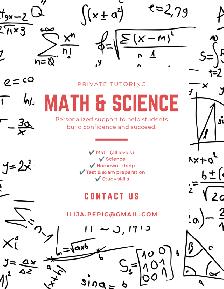 High School Math and Science Tutoring