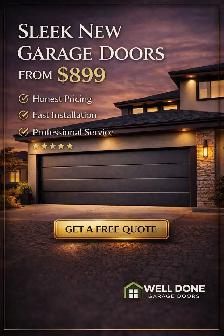 Looking for a New Garage Door? Starting at $899
