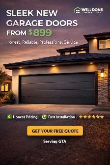 Garage Doors Starting at $899 | Honest Pricing & Professional