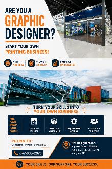 ARE YOU A GRAPHIC DESIGNER? START YOUR OWN PRINTING BUSINESS ?
