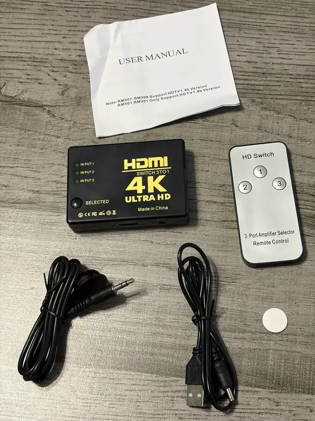 Switch HDMI Ultra HD 4K  neuf