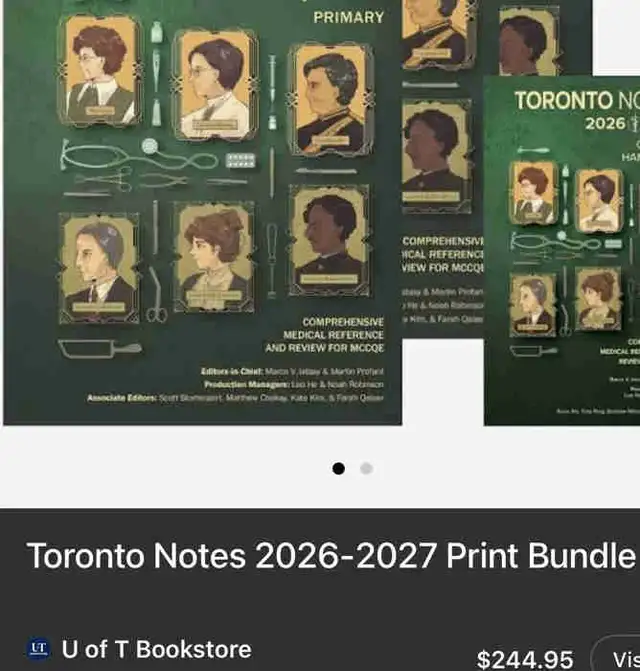 Looking to buy Toronto notes