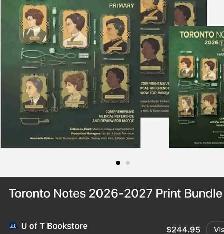 Looking to buy Toronto notes