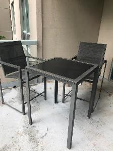 Metal frame outdoor seating set give away for free