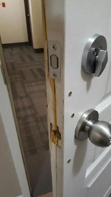 If you have split busted door or frame. contact us we can help.
