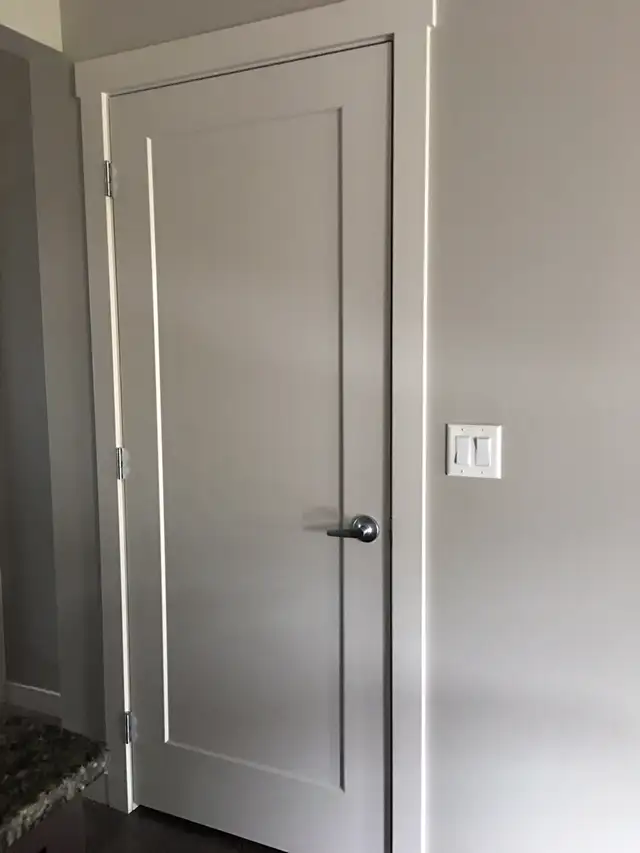 DOOR handle/deadbolt Holes cut, height trimming, cut and hinges