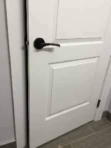 DOOR handle/deadbolt Holes cut, height trimming, cut and hinges - Photo 2