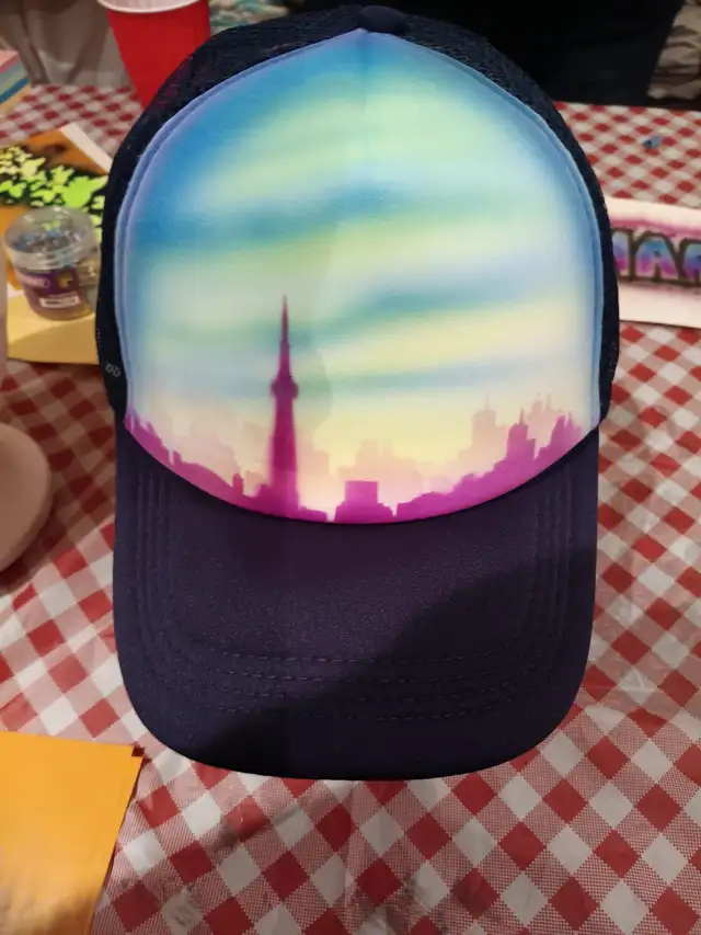 Airbrushed Hats for people and parties