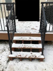 we Selling in$tall front Steps pickets Aluminum railings, deck e