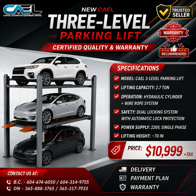 New CAEL Three-Level Parking Lift