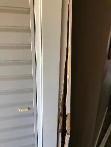 cracked exterior door, not closing properly we can fix. Servicin - Photo 4