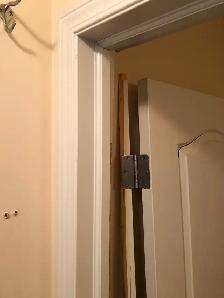 cracked exterior door, not closing properly we can fix. Servicin - Photo 7
