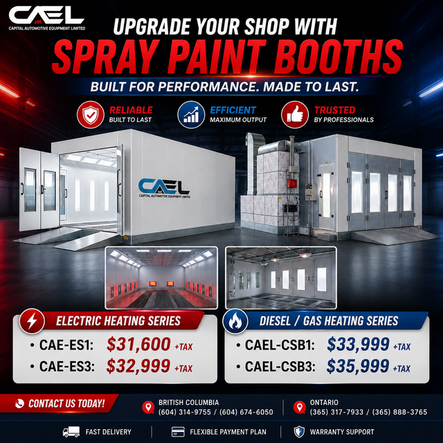 New CAEL Automotive Spray Paint Booths –  Warranty &Finance