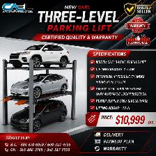 New CAEL Three-Level Parking Lift –  Certified &Warranty &Financ
