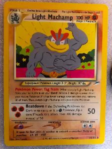 Light Machamp #25 Pokemon Neo Destiny  Light Flareon #46 Pokemon