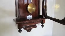 FANTASTIC LG ANTIQUE 1909 WATERBURY PICTOU 50" 8 DAY WALL CLOCK - Photo 3