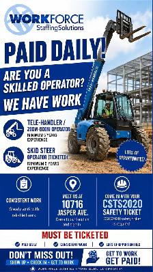 Tickted Zoomboom   SkidSterr operator needed